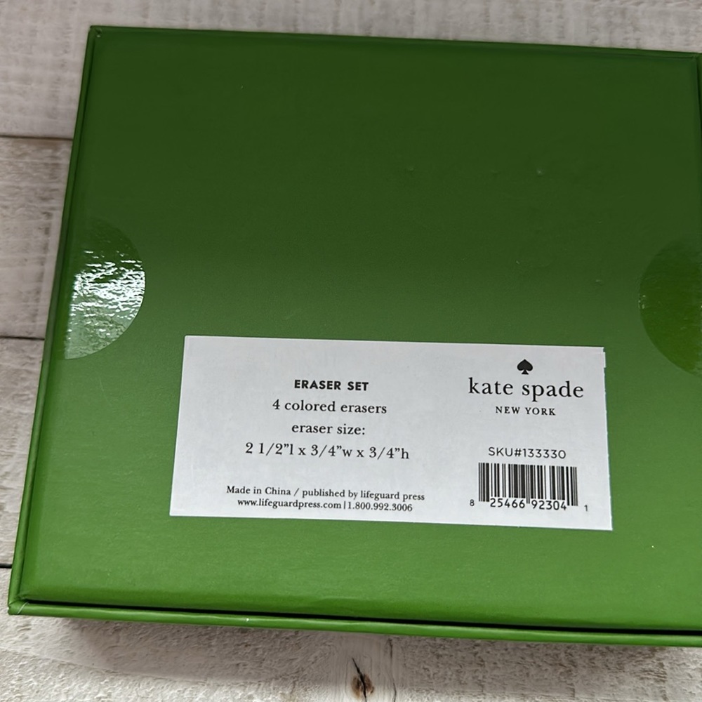 NIB Kate spade colored erasers set - Picture 7 of 7
